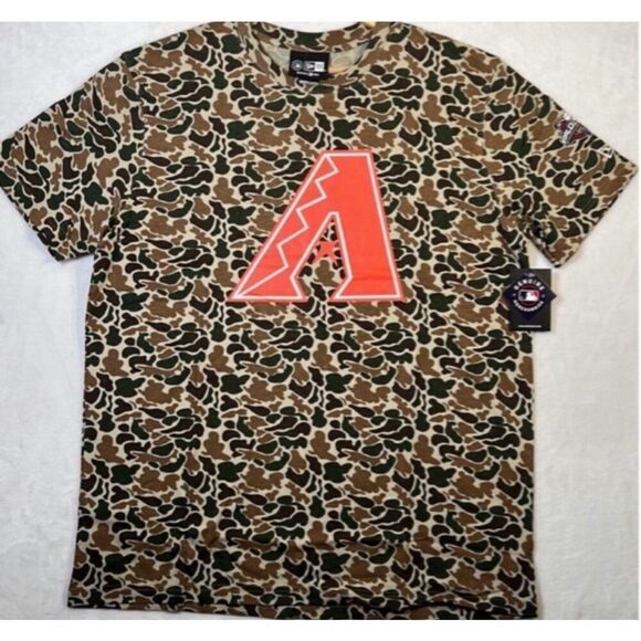 New Era MLB Arizona Diamondbacks Camo Baseball cotton T-Shirt Men X-Large NWT - Picture 1 of 5